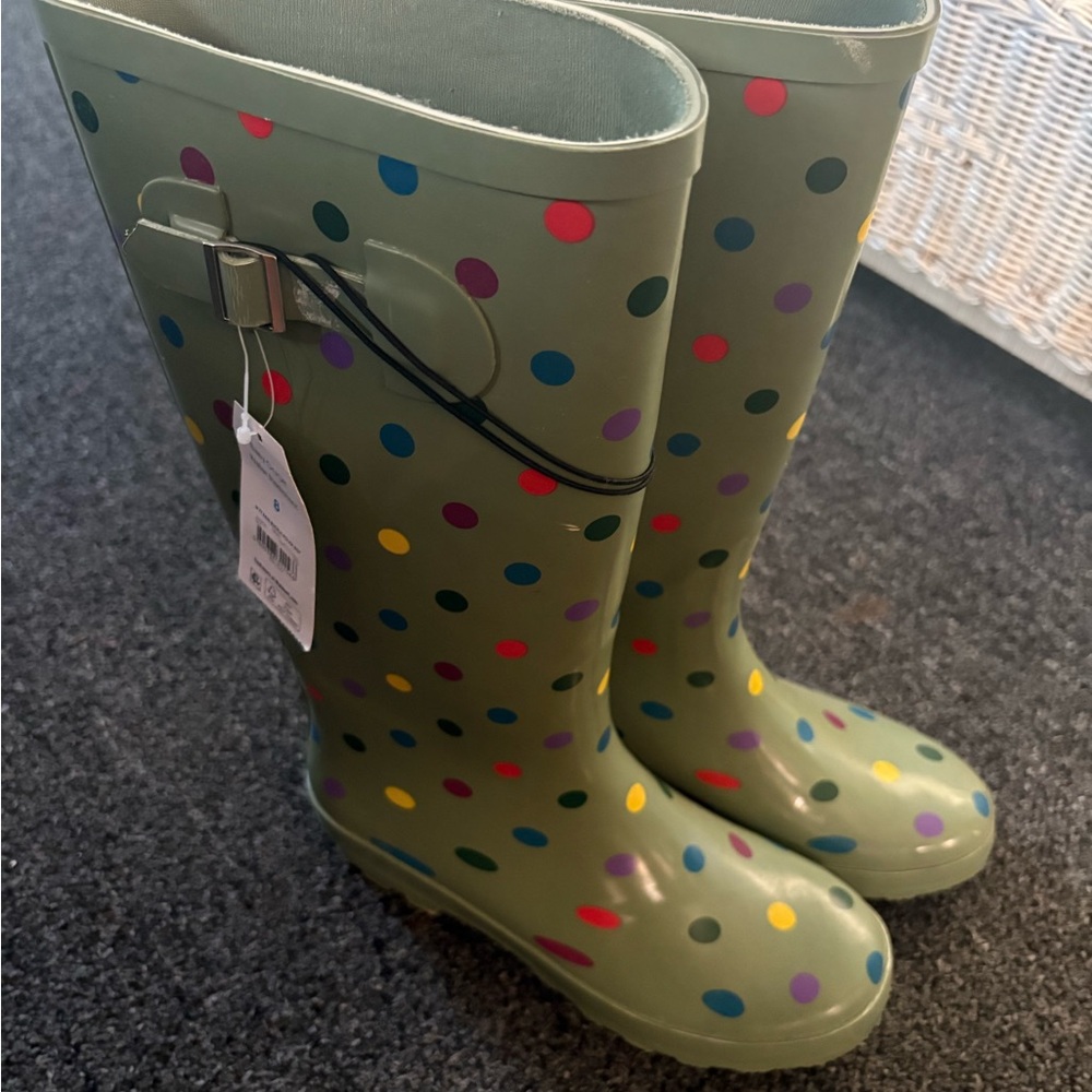 Polka Dot Rain Boots